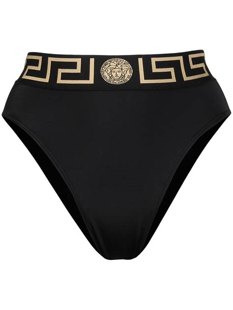 versace bathing suit two piece|Versace high waisted bikini bottom.